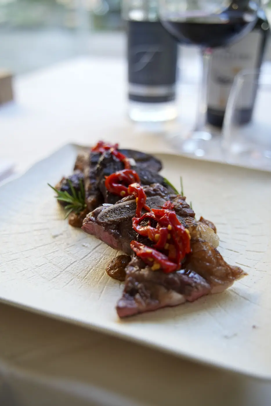 Tira de asado alla brace con peperoni